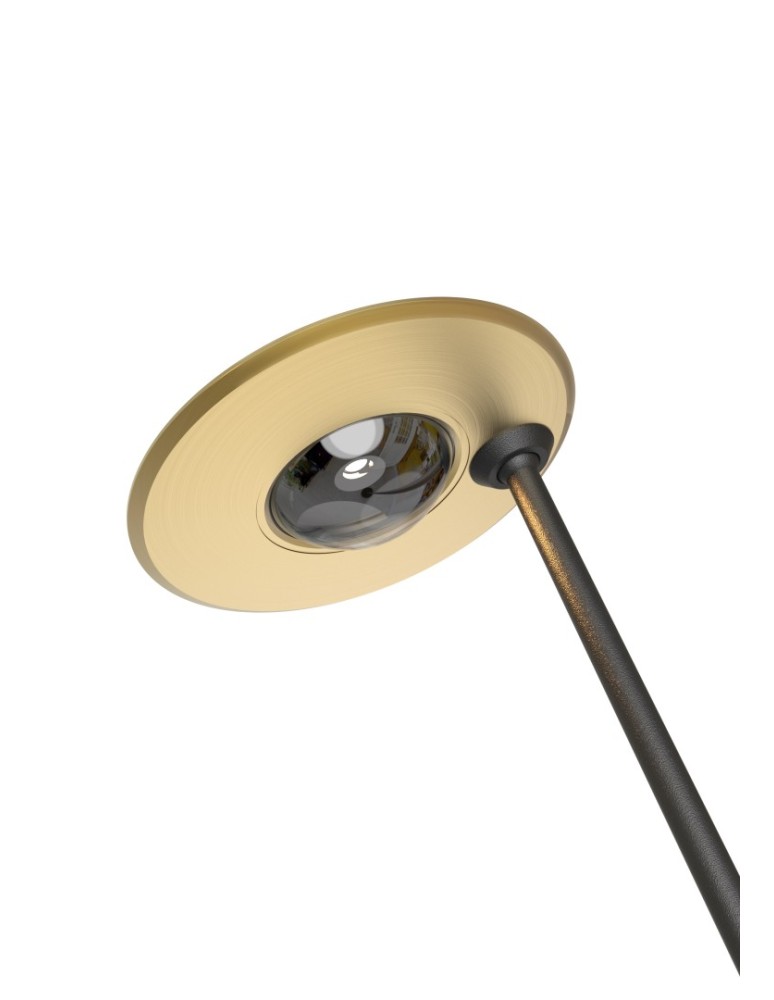 YASKR Lampa Stojąca Solenia 1xLED Dotykowa różowe złoto FL0104 163 cm Szczotkowane Różowe Złoto