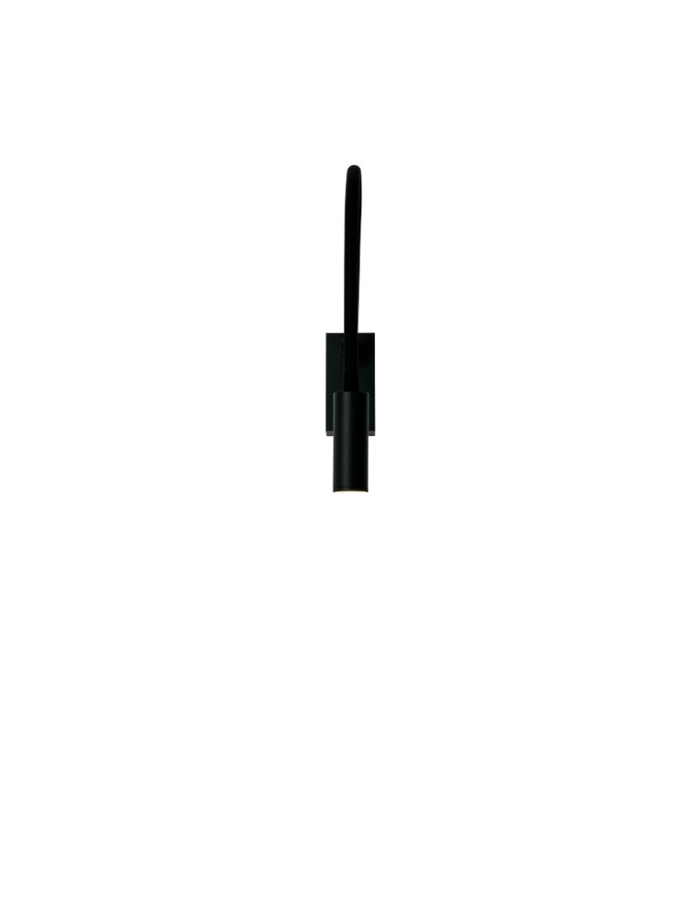 YASKR Kinkiet Adjusta 1xLED czarny WL0117-BK 20 cm Czarny