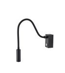 Kinkiety do czytania - YASKR Kinkiet Adjusta 1xLED czarny WL0117-BK 20 cm Czarny - product 1