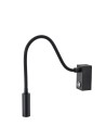 YASKR Kinkiet Adjusta 1xLED czarny WL0117-BK 20 cm Czarny