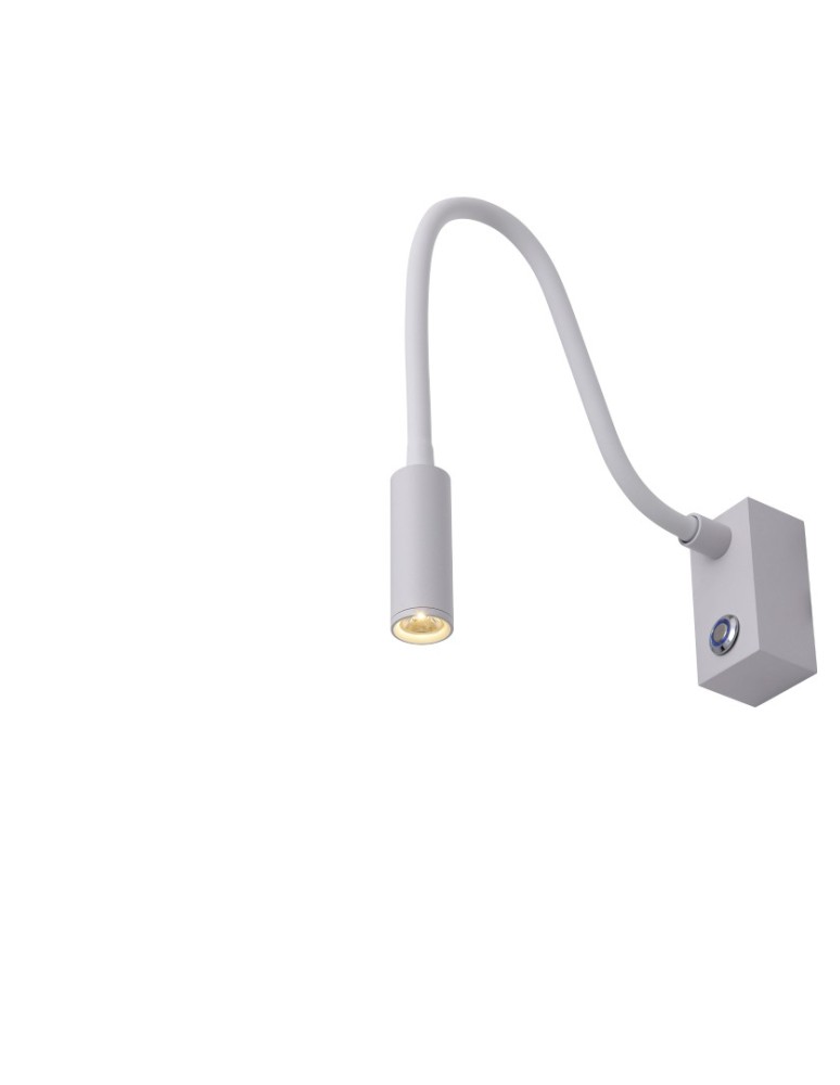 YASKR Kinkiet Adjusta 1xLED biały WL0117-WH 20 cm Biały YASKR Kinkiet Adjusta 1xLED biały WL0117-WH 20 cm Biały