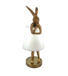 Lampy stołowe dziecięce - YASKR Lampa Biurkowa Zajączek Haas S Złoty TL0107-S  Złoty - product 1