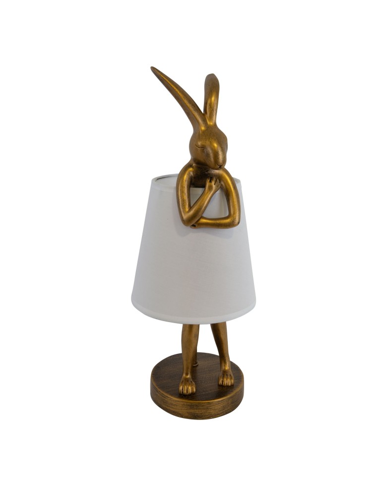 Lampy stołowe dziecięce - YASKR Lampa Biurkowa Zajączek Haas S Złoty TL0107-S  Złoty - product kolory-swiatla.pl 2