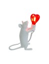 YASKR Lampa Biurkowa Myszka Topo Biała TL0102  Biały