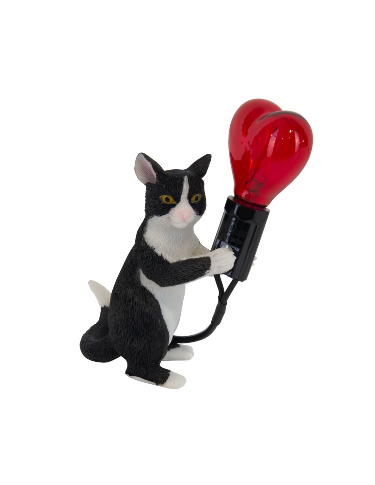 Lampy stołowe dziecięce - YASKR Lampa Biurkowa Kot Gato Czarny TL0103  Czarny - product kolory-swiatla.pl 2