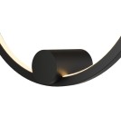 Kinkiety ringi - YASKR Kinkiet Ringa S 1xLED czarny WL0116-S-BK  Czarny - product 3