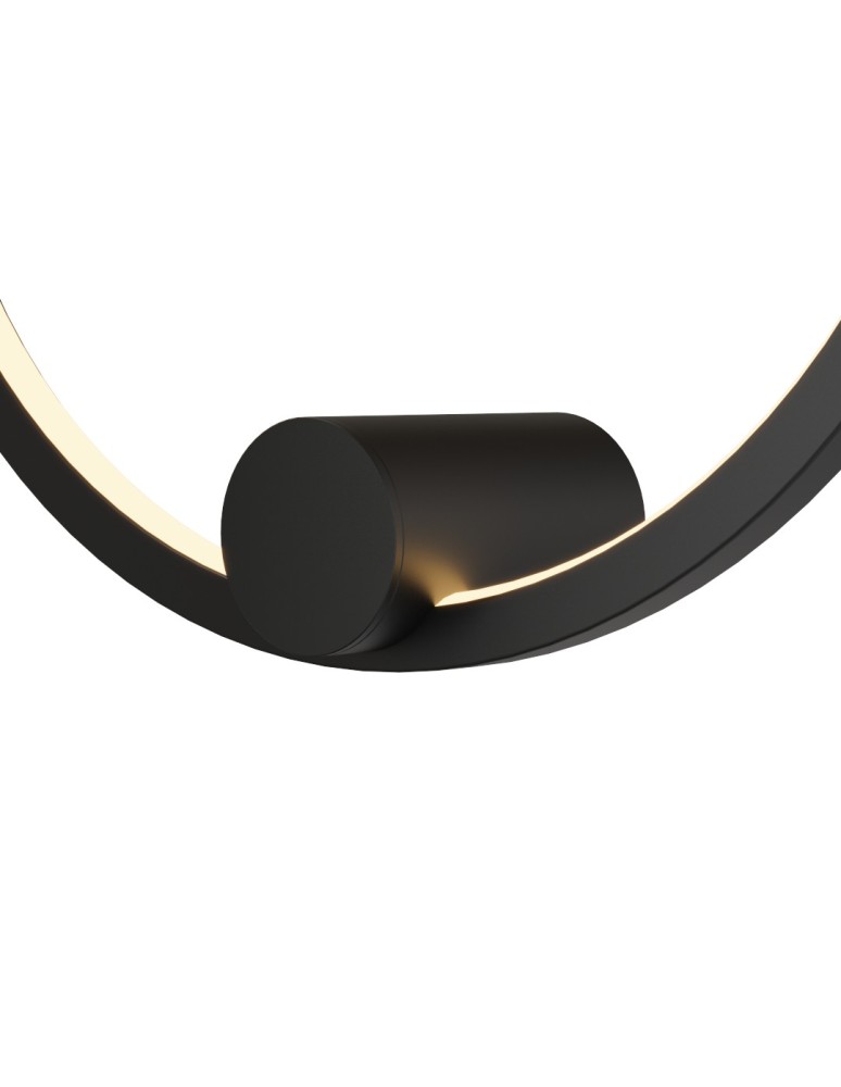 YASKR Kinkiet Ringa S 1xLED czarny WL0116-S-BK  Czarny