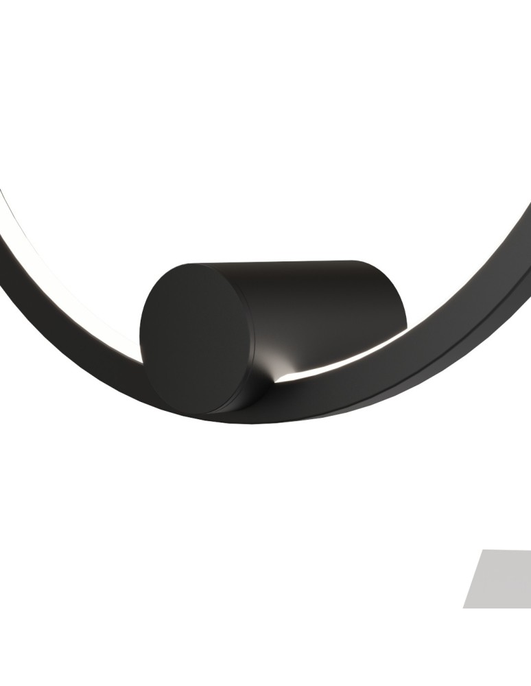 YASKR Kinkiet Ringa S 1xLED czarny WL0116-S-BK  Czarny