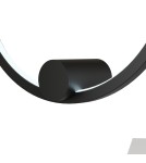 Kinkiety ringi - YASKR Kinkiet Ringa S 1xLED czarny WL0116-S-BK  Czarny - product 5