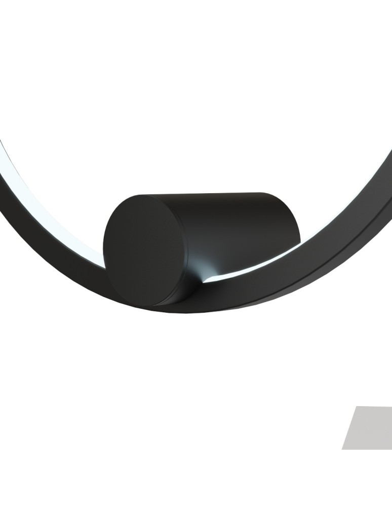 YASKR Kinkiet Ringa S 1xLED czarny WL0116-S-BK  Czarny