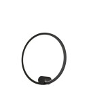 Kinkiety ringi - YASKR Kinkiet Ringa S 1xLED czarny WL0116-S-BK  Czarny - product 1