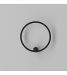 Kinkiety ringi - YASKR Kinkiet Ringa S 1xLED czarny WL0116-S-BK  Czarny - product 10