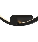 Kinkiety ringi - YASKR Kinkiet Ringa M 1xLED czarny WL0116-M-BK  Czarny - product 4