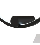 Kinkiety ringi - YASKR Kinkiet Ringa M 1xLED czarny WL0116-M-BK  Czarny - product 6
