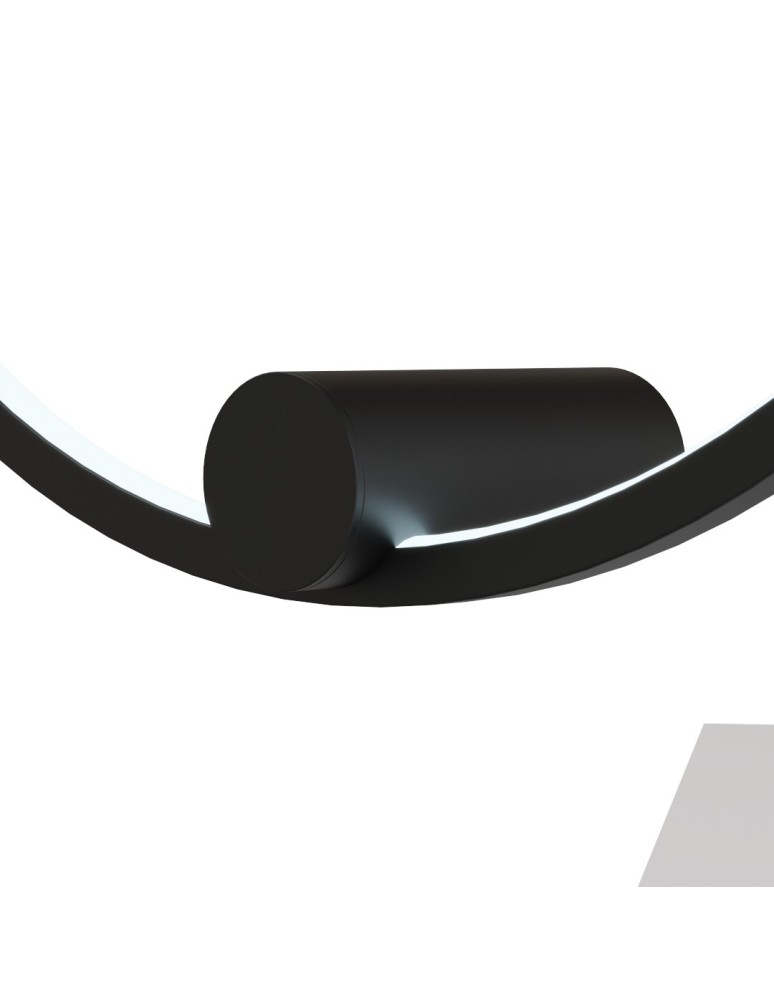 YASKR Kinkiet Ringa M 1xLED czarny WL0116-M-BK  Czarny