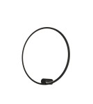 Kinkiety ringi - YASKR Kinkiet Ringa M 1xLED czarny WL0116-M-BK  Czarny - product 1