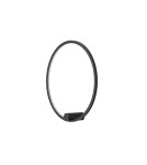Kinkiety ringi - YASKR Kinkiet Ringa M 1xLED czarny WL0116-M-BK  Czarny - product 8