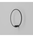 Kinkiety ringi - YASKR Kinkiet Ringa M 1xLED czarny WL0116-M-BK  Czarny - product 10