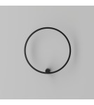 Kinkiety ringi - YASKR Kinkiet Ringa M 1xLED czarny WL0116-M-BK  Czarny - product 11