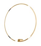 Kinkiety ringi - YASKR Kinkiet Ringa L 1xLED złoty WL0116-L-GD  Złoty - product 1