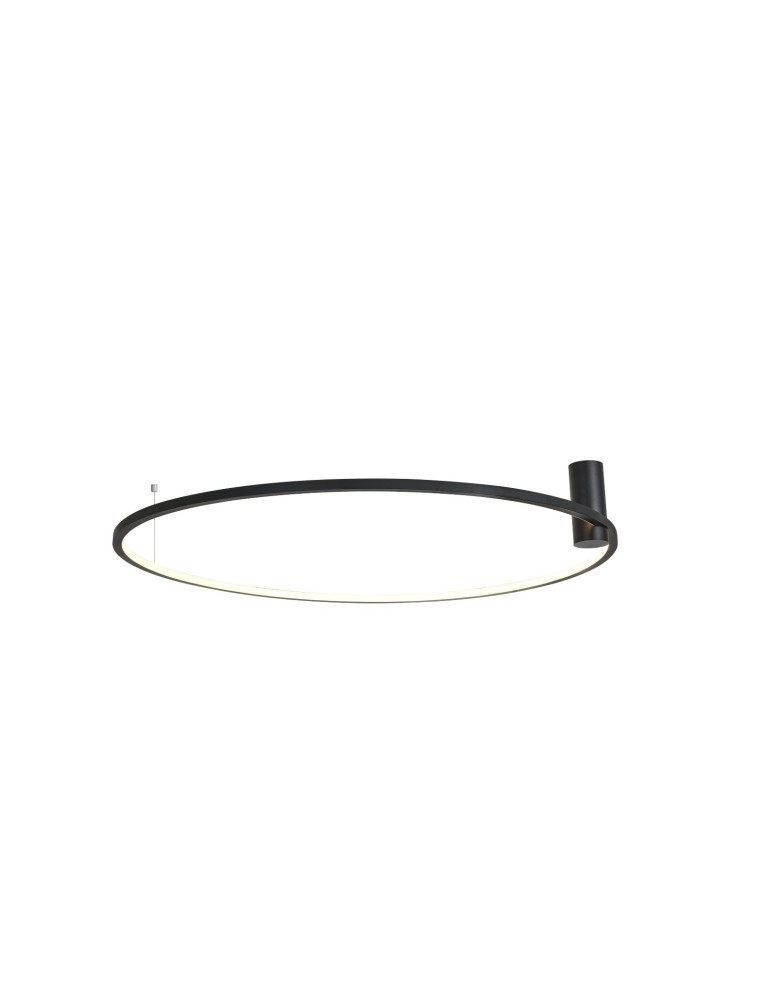 YASKR Plafon Ringa L 1xLED czarny CL0112-L-BK  Czarny