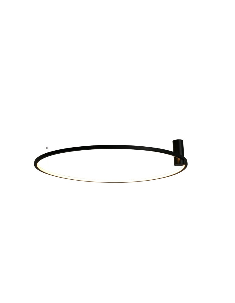 YASKR Plafon Ringa L 1xLED czarny CL0112-L-BK  Czarny