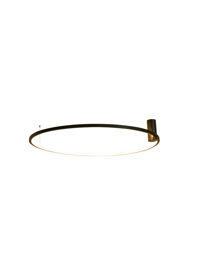 YASKR Plafon Ringa L 1xLED czarny CL0112-L-BK  Czarny