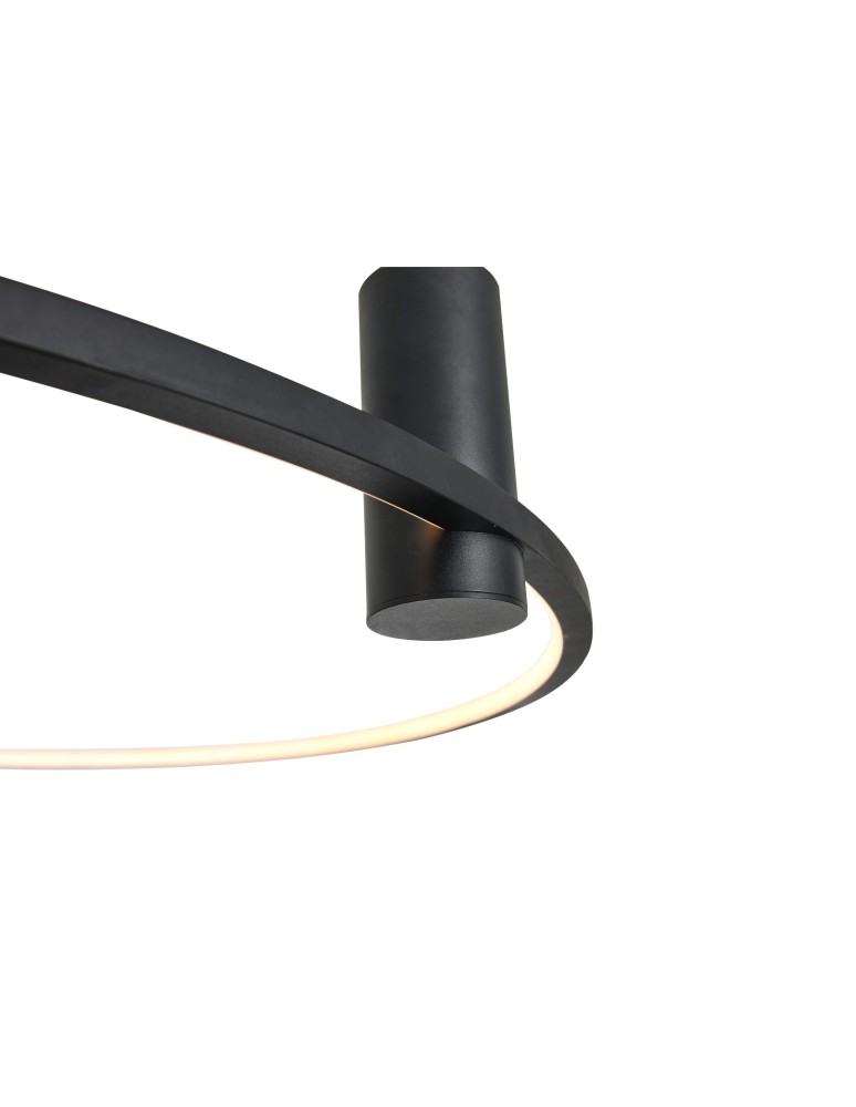 YASKR Plafon Ringa L 1xLED czarny CL0112-L-BK  Czarny