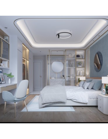 YASKR Plafon Ringa M 1xLED czarny CL0112-M-BK  Czarny - produkt 2