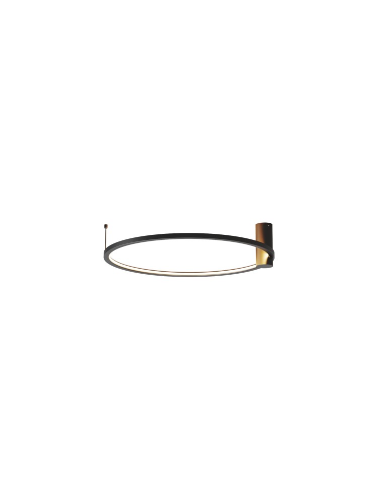 YASKR Plafon Ringa M 1xLED czarny CL0112-M-BK Czarny YASKR Plafon Ringa M 1xLED czarny CL0112-M-BK Czarny