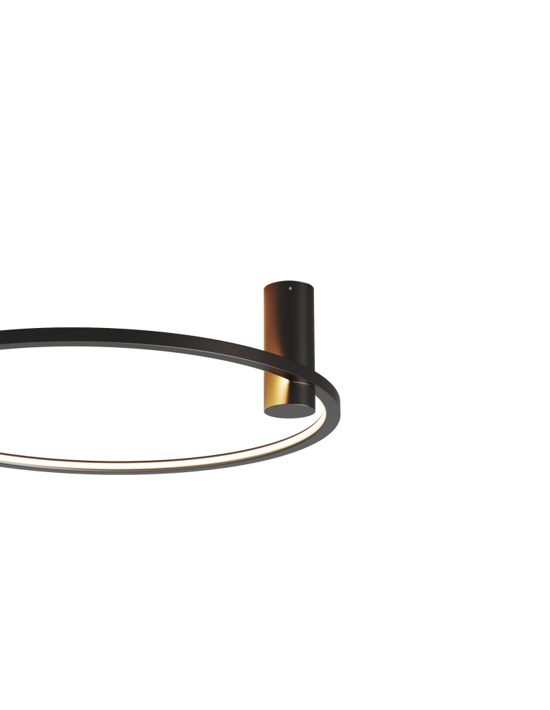 YASKR Plafon Ringa M 1xLED czarny CL0112-M-BK Czarny YASKR Plafon Ringa M 1xLED czarny CL0112-M-BK Czarny