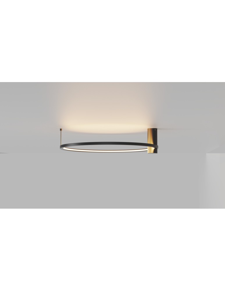 YASKR Plafon Ringa M 1xLED czarny CL0112-M-BK Czarny YASKR Plafon Ringa M 1xLED czarny CL0112-M-BK Czarny