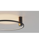 YASKR Plafon Ringa M 1xLED czarny CL0112-M-BK Czarny YASKR Plafon Ringa M 1xLED czarny CL0112-M-BK Czarny
