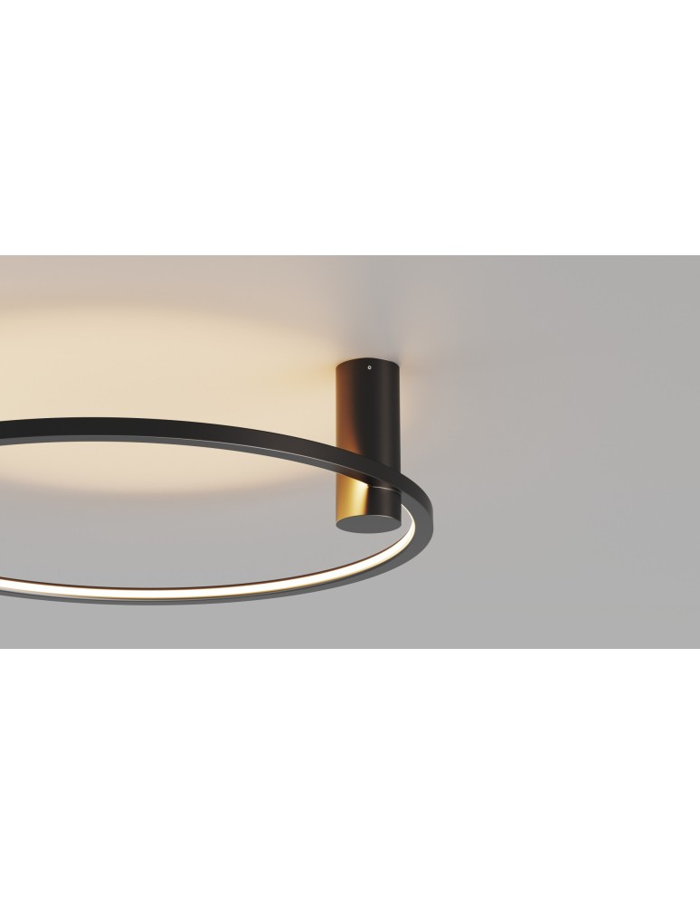 YASKR Plafon Ringa M 1xLED czarny CL0112-M-BK Czarny YASKR Plafon Ringa M 1xLED czarny CL0112-M-BK Czarny