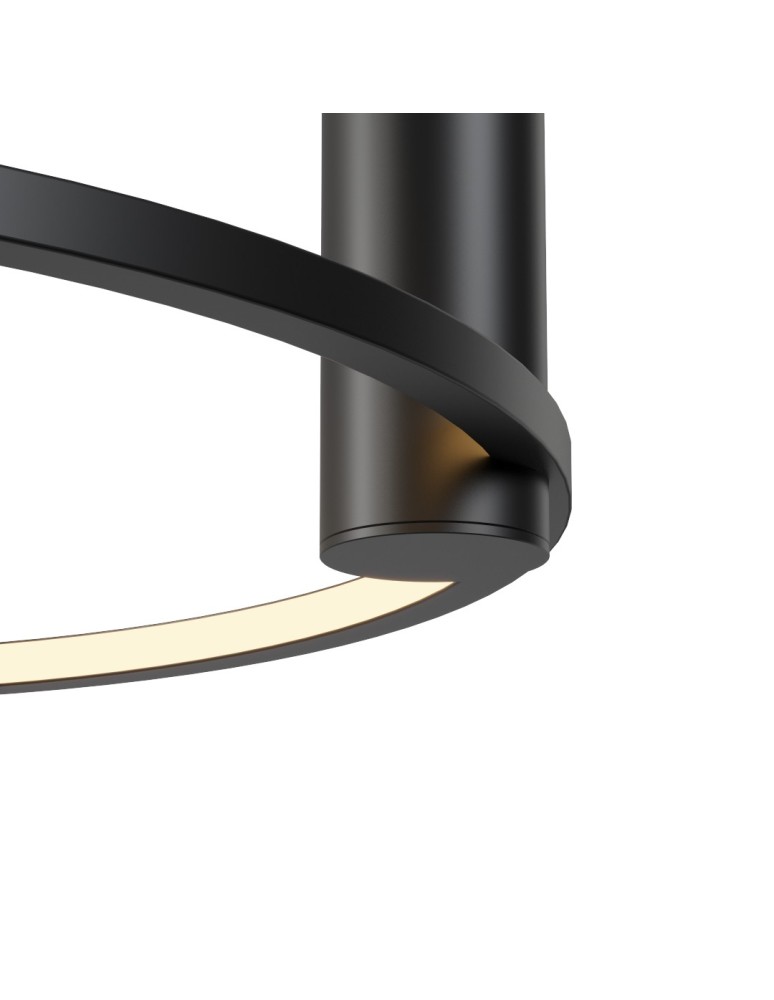 YASKR Plafon Ringa M 1xLED czarny CL0112-M-BK Czarny YASKR Plafon Ringa M 1xLED czarny CL0112-M-BK Czarny