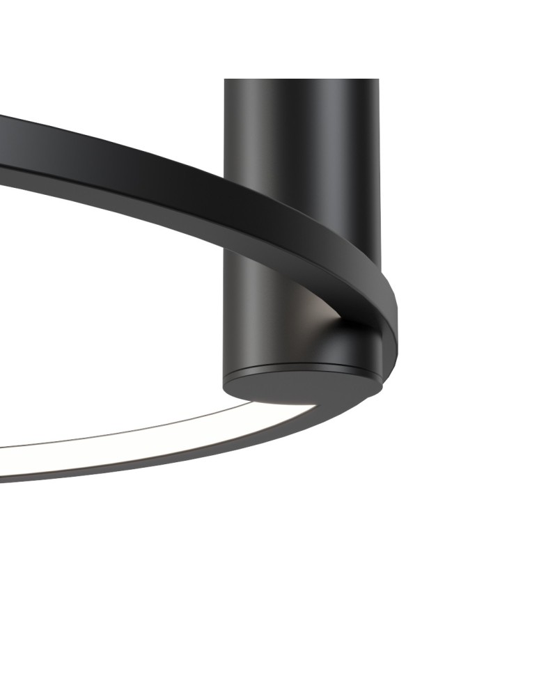 YASKR Plafon Ringa M 1xLED czarny CL0112-M-BK Czarny YASKR Plafon Ringa M 1xLED czarny CL0112-M-BK Czarny