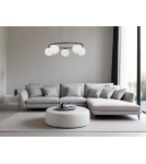 Lampy wiszące LED - Luces Exclusivas UBEDA Wisząca LED 40W 2580lm 3200K czarny/biały LE41805 - product 3
