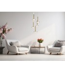Lampy wiszące LED - Luces Exclusivas ESQUEL Wisząca LED 53W 1967lm 3000K złoty LE41992 - product 3