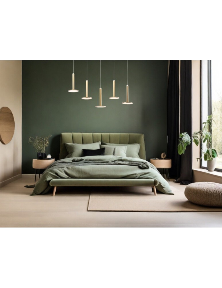 Lampy wiszące LED - Luces Exclusivas ESQUEL Wisząca LED 53W 1967lm 3000K złoty LE41993 - product kolory-swiatla.pl 3