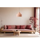 Lampy wiszące boho - Luces Exclusivas PALMAS Wisząca 1xE27 LED naturalny ratan LE42136 - product 3