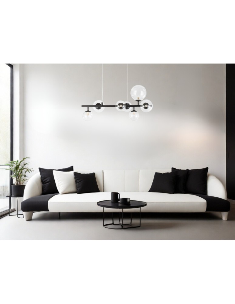 Luces Exclusivas PARLA Wisząca Nowoczesna czarny 7xG9 max 6W LE42602