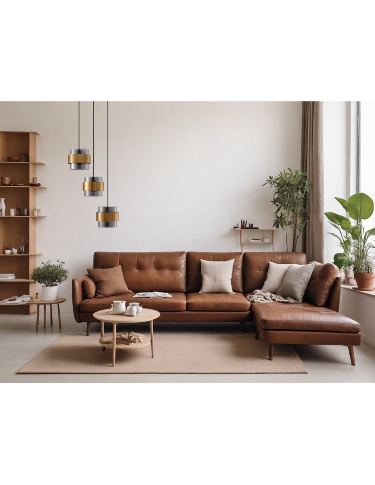 Luces Exclusivas VIEJA Wisząca Nowoczesna złoty i odcienie złota 3xΕ27 max 12W LE42624