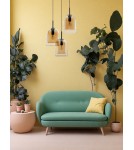 Lampy wiszące - Luces Exclusivas BONAO Wisząca Nowoczesna czarny 3xΕ27 max 12W LE42643 - produkt 7