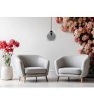 Lampy wiszące - Luces Exclusivas REPOS Wisząca Nowoczesna czarny 1xΕ27 max 12W LE42649 - product 5