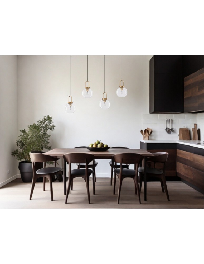 Lampy wiszące - Luces Exclusivas BANES Wisząca Nowoczesna złoty i odcienie złota 4xΕ27 max 12W LE42654 - produkt kolory-swiatla.pl 7