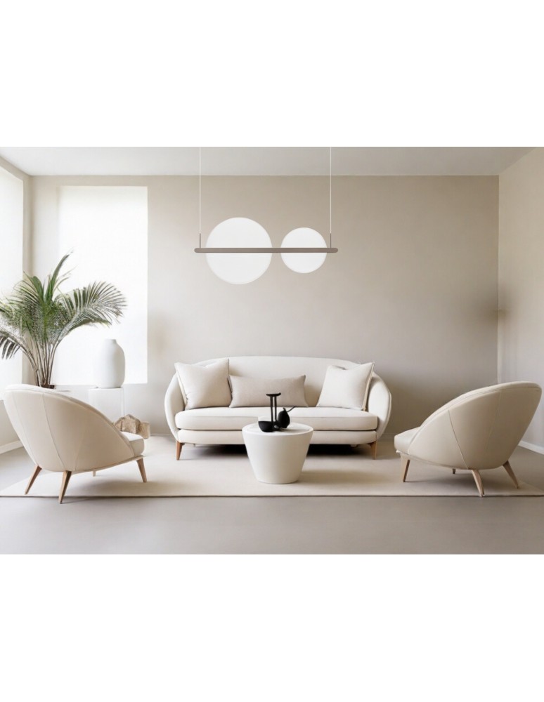 Lampy wiszące - Luces Exclusivas TONALA Wisząca Nowoczesna brązowy i odcienie brązu 1xLED max 42W 3000K LE42825 - produkt kolory-swiatla.pl 3