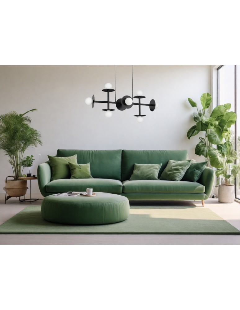 Luces Exclusivas URUAPAN Wisząca Nowoczesna czarny 8xG9 max 40W LE42885