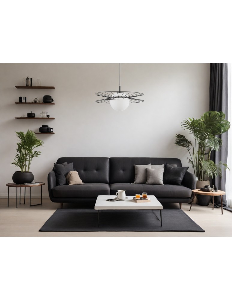 Luces Exclusivas MORELOS Wisząca Nowoczesna czarny 1xE27 max 12W LE42939