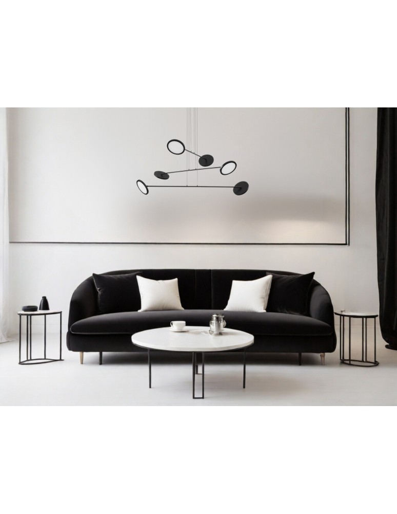 Luces Exclusivas ABOT Wisząca Nowoczesna czarny 6xLED max 49W 3000K LE43208