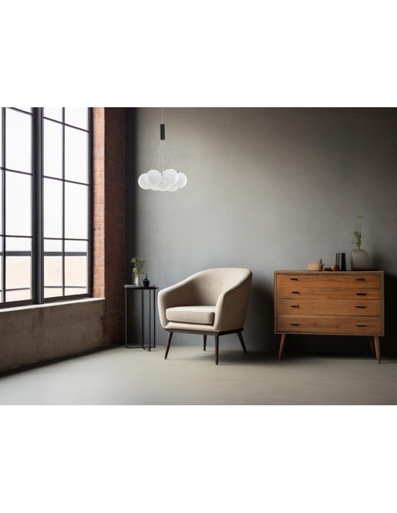 Lampy wiszące - Luces Exclusivas ABALA Wisząca Nowoczesna czarny 7xLED max 49W 3000K LE43309 - produkt kolory-swiatla.pl 4